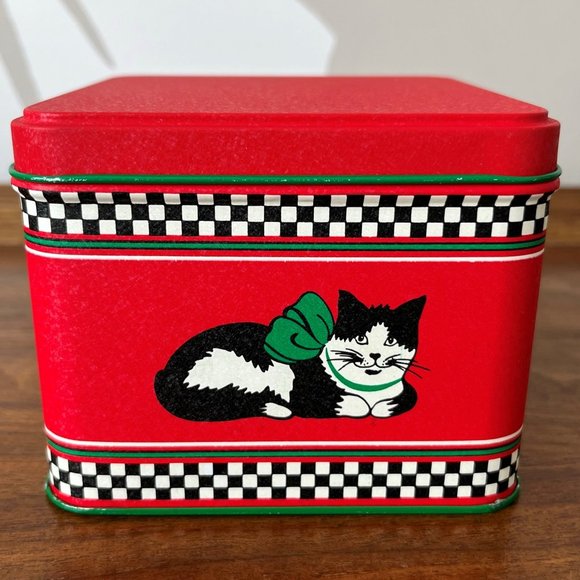 Potpourri Press Holiday Potpourri Press Cat Christmas Tin Vintage